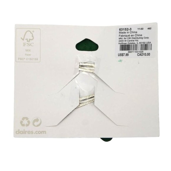 Claires Shamrock Clover Glitter Hair Clips Set of 2 St Patricks Day Green - Picture 2 of 2